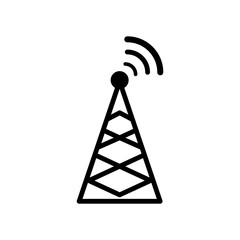 Cell Tower Icon Design Vector Template