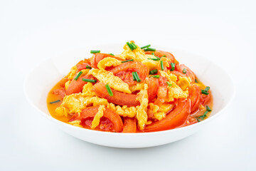 Nutritious and delicious tomato scrambled eggs