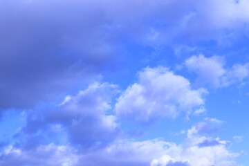 Fototapeta premium blue sky and clouds in white and gray tones.