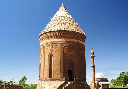 An amazing photo of the Ahlat Cemetery which belongs to Seljuq Cemetery. Ahlat Seljuk Cemetery, which is one of the most beautiful examples of Turkish-Islamic architecture.