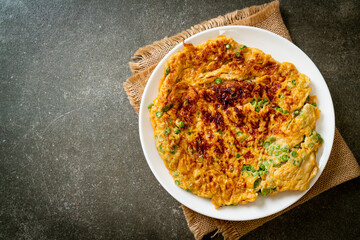 omelet with long beans or cow-pea