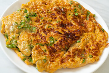 omelet with long beans or cow-pea