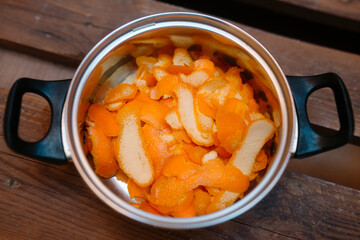 orange peel ingredient for tasty homemade marmalade