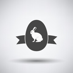 Easter Egg With Ribbon Icon