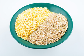 A plate of quinoa and millet