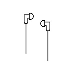 Earphone Icon Design Vector Template