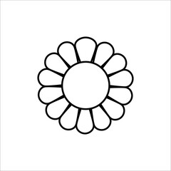 Flower Icon Vector Illustration Sign And Symbol
