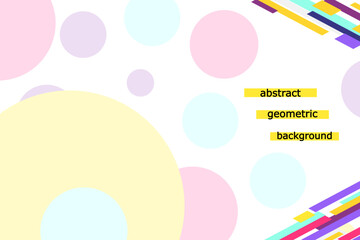 Geometric abstract backgorund. Minimalist vector design