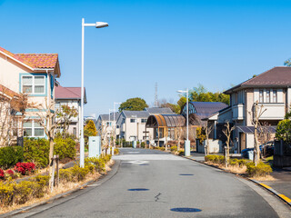 Obraz premium 住まい・暮らし・街イメージ 無電柱化区画