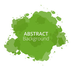 Green ink watercolor splatter texture