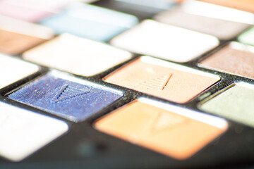 Cream concealer and contour palet. High quality photo