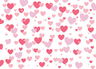 pink heart love pattern- vector illustration