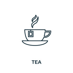 Tea icon. Simple element from drinks collection. Creative Tea icon for web design, templates, infographics and more