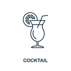 Cocktail icon. Simple element from drinks collection. Creative Cocktail icon for web design, templates, infographics and more