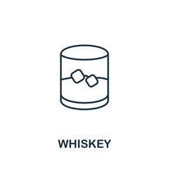 Whiskey icon. Simple element from drinks collection. Creative Whiskey icon for web design, templates, infographics and more