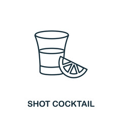 Shot Cocktail icon. Simple element from drinks collection. Creative Shot Cocktail icon for web design, templates, infographics and more
