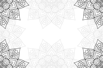 Ramadan kareem background with mandala ornament