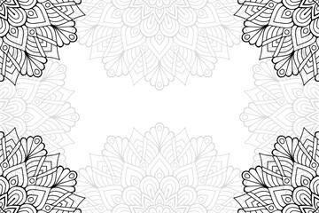 Ramadan kareem background with mandala ornament