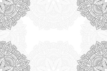 Ramadan kareem background with mandala ornament