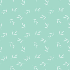 Abstract Simple Seamless Pattern Background with Leaves. Vector Illustration EPS10