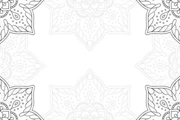 Ramadan kareem background with mandala ornament
