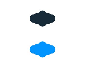 Cloud Icon Vector Logo Template Illustration Design