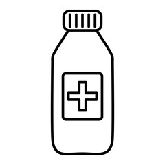 Vector Syrup Outline Icon Design