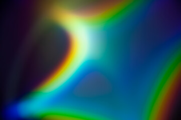 Real holographic texture. Natural spectrum. Rainbow