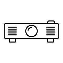 Vector Projector Outline Icon Design