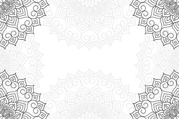 Ramadan kareem background with mandala ornament