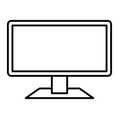 Vector Lcd Outline Icon Design