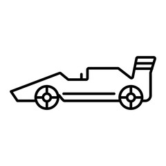 Vector Formula 1 Outline Icon Design