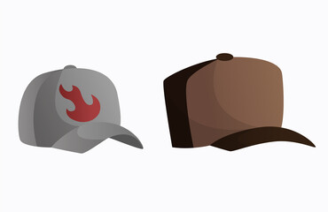 Headwear. Fashion sport headgear in classic style. Baseball caps. Unisex vintage elegant headwear