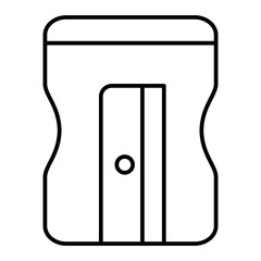 Vector Sharpener Outline Icon Design