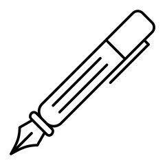 Vector Pen Outline Icon Design