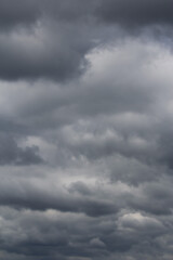 Obraz premium Dark storm clouds before rain.