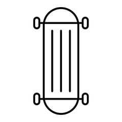 Vector Skate Board Outline Icon Design