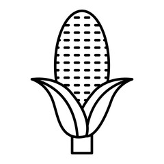 Vector Corn Outline Icon Design