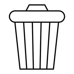 Vector Recycle Bin Outline Icon Design