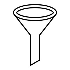 Vector Filter Results Outline Icon Design