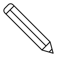 Vector Pencil Outline Icon Design