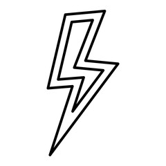 Vector Flash Outline Icon Design