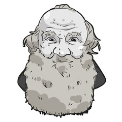 Tolstoy. Рortrait of a Russian writer.  Лев Толстой