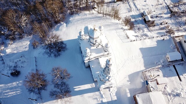 A bird's-eye view of the temple.