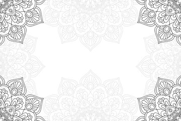 Ramadan kareem background with mandala ornament