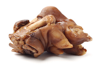 Sauce trotters on white background 