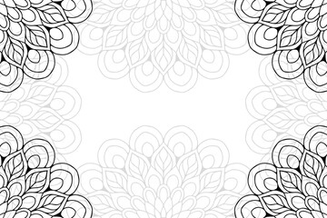 Ramadan kareem background with mandala ornament