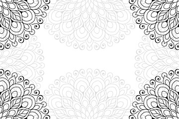 Ramadan kareem background with mandala ornament