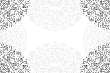 Ramadan kareem background with mandala ornament
