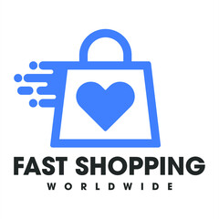 Shopping bag logo templates made for online shopping, Discount Sale Creative logo templates made for online shopping
